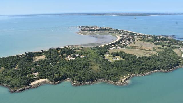 Vue aérienne de l'île d'Aix - ©FDHPA17