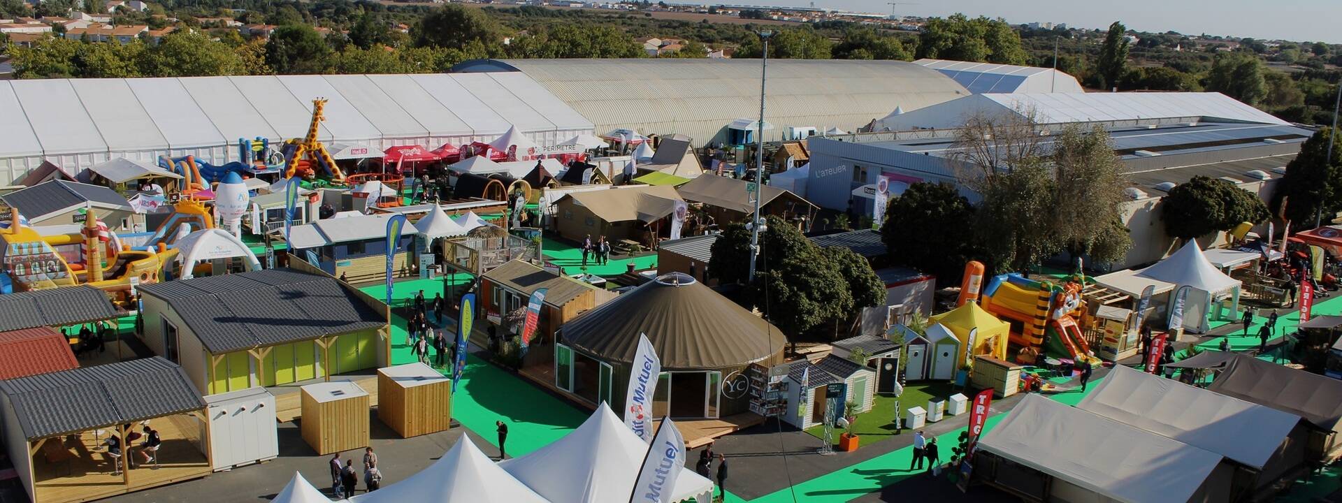 Vue aérienne du salon Atlantica - ©P.Migaud / FDHPA17