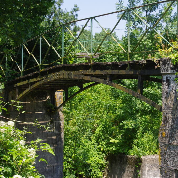 Passerelle au-dessus d'un canal dans le marais poitevin © Alison BOISSARD / CMT