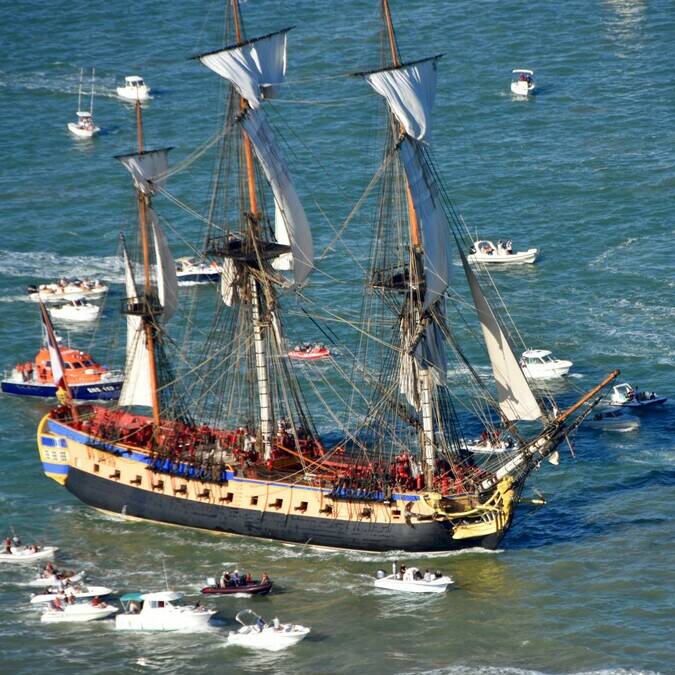 L'Hermione dont le port d'attache se situe à Rochefort / ©FDHPA 17