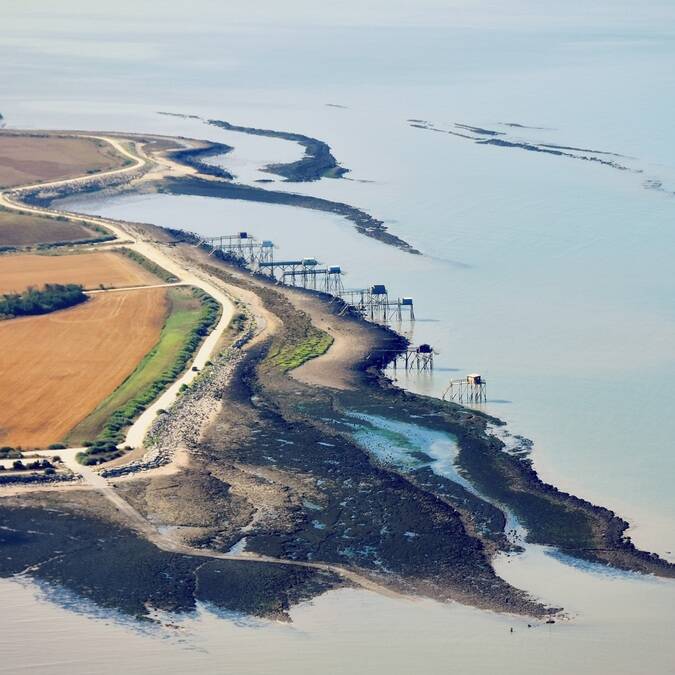 Vue aérienne de l'île Madame