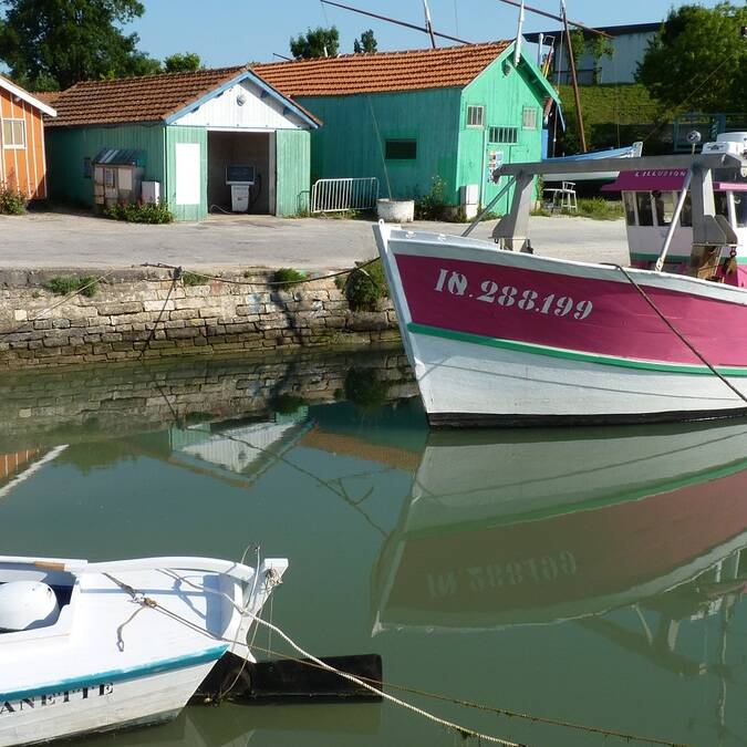 Cabanes et bateaux au Château d'Oléron - ©P.Migaud / FDHPA17